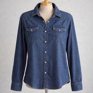 Dark Wash Denim Shirt